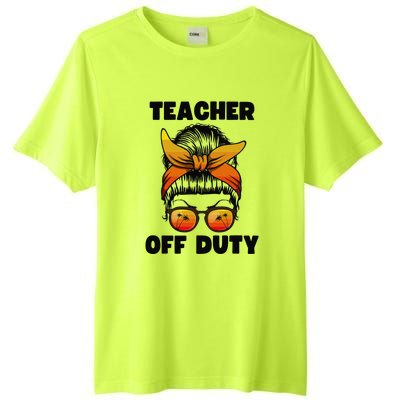 Teacher Off Duty Happy Last Day Of School Teacher Tall Fusion ChromaSoft Performance T-Shirt