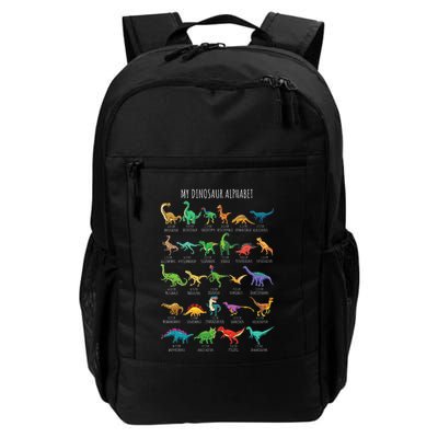 Types Of Dinosaurs Alphabet Az Abc Dino Identification Backpack