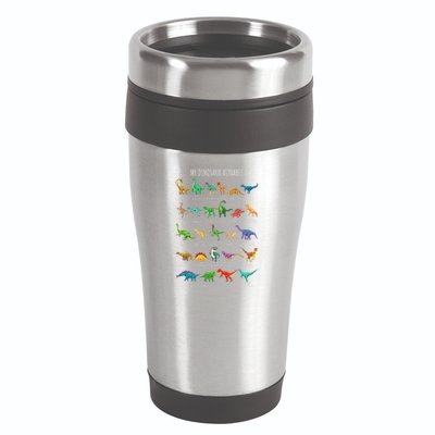 Types Of Dinosaurs Alphabet Az Abc Dino Identification 16oz Travel Tumbler