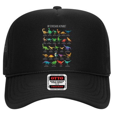 Types Of Dinosaurs Alphabet Az Abc Dino Identification Trucker Hat