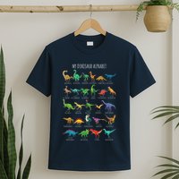 Types Of Dinosaurs Alphabet Az Abc Dino Identification T-Shirt