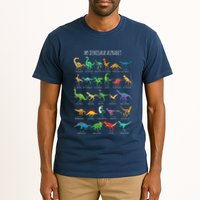 Types Of Dinosaurs Alphabet Az Abc Dino Identification Tall T-Shirt