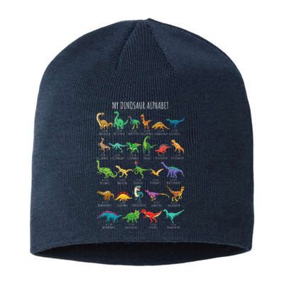 Types Of Dinosaurs Alphabet Az Abc Dino Identification Sustainable Beanie