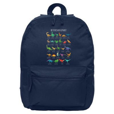 Types Of Dinosaurs Alphabet Az Abc Dino Identification 16 in Basic Backpack