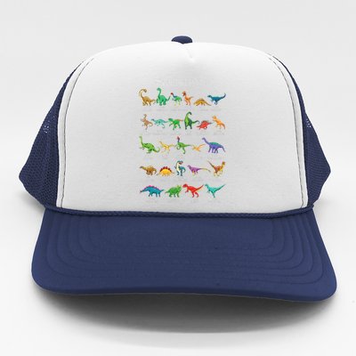 Types Of Dinosaurs Alphabet Az Abc Dino Identification Trucker Hat