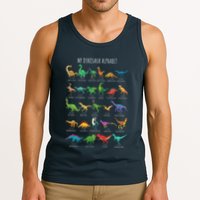 Types Of Dinosaurs Alphabet Az Abc Dino Identification Tank Top