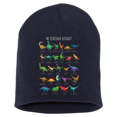 Types Of Dinosaurs Alphabet Az Abc Dino Identification Short Acrylic Beanie