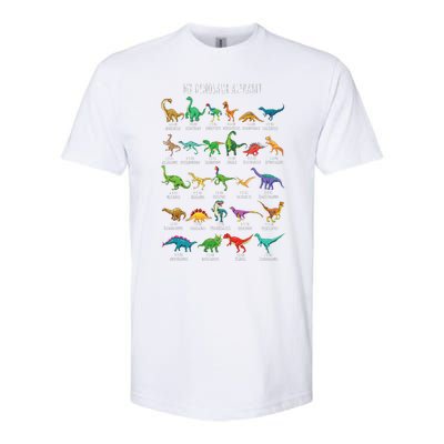 Types Of Dinosaurs Alphabet Az Abc Dino Identification Softstyle CVC T-Shirt