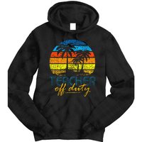 Teacher Off Duty Happy Last Day Of School Teacher Summer Tie Dye Hoodie