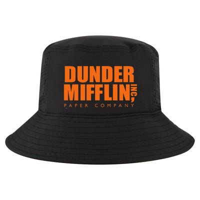 The Office Dunder Mifflin Logo Orange Cool Comfort Performance Bucket Hat
