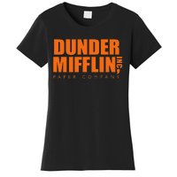 The Office Dunder Mifflin Logo Orange Women's T-Shirt