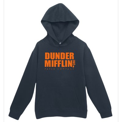 The Office Dunder Mifflin Logo Orange Urban Pullover Hoodie