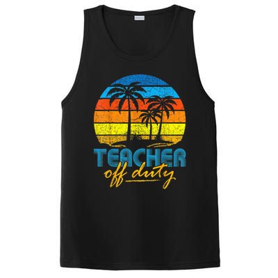 Teacher Off Duty Happy Last Day Of School Teacher Summer PosiCharge Competitor Tank