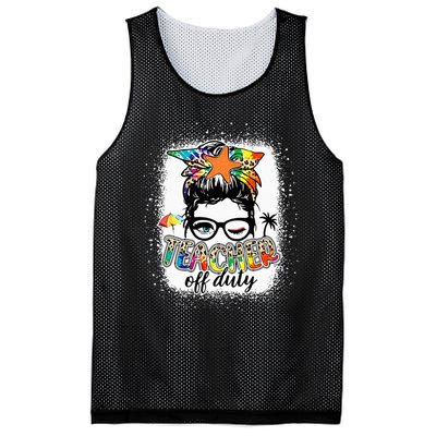 Teacher Off Duty Last Day of School Summer Vacation Wo Mesh Reversible Basketball Jersey Tank