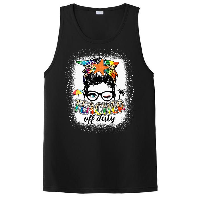 Teacher Off Duty Last Day of School Summer Vacation Wo PosiCharge Competitor Tank