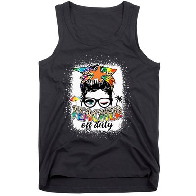 Teacher Off Duty Last Day of School Summer Vacation Wo Tank Top