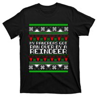 Type One Diabetes T1D My Pancreas Got Ran Over By A Reindeer T-Shirt