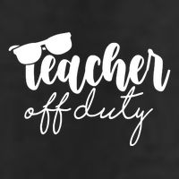 Teacher Off Duty Summer Break 7 Panel Mesh Trucker Snapback Hat