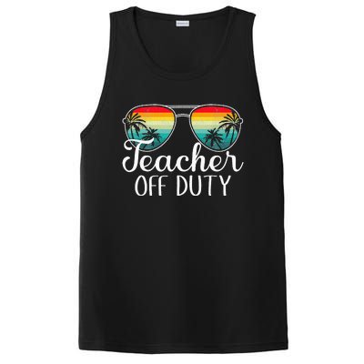 Teacher Off Duty Happy Last Day Of School Teacher Summer PosiCharge Competitor Tank