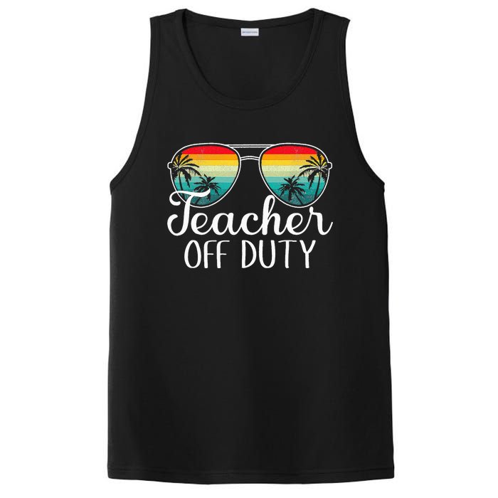 Teacher Off Duty Happy Last Day Of School Teacher Summer PosiCharge Competitor Tank