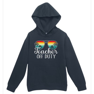 Teacher Off Duty Happy Last Day Of School Teacher Summer Urban Pullover Hoodie