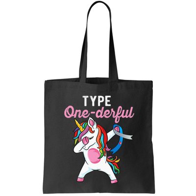 Type Onederful Dabbing unicorn Type 1 Diabetes Awareness Bag