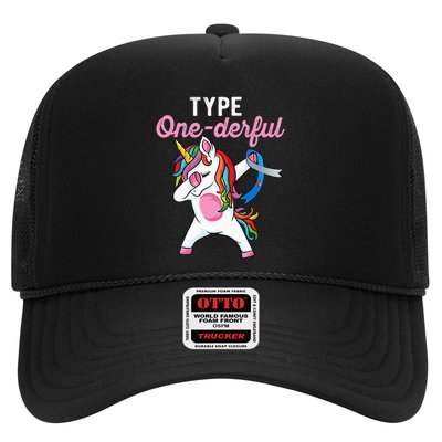 Type Onederful Dabbing unicorn Type 1 Diabetes Awareness Trucker Hat
