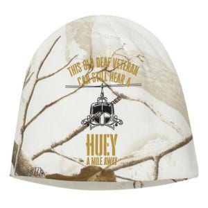 This Old Deaf Veteran Can Still Hear A Huey A Mile Away Kati - Camo Knit Beanie