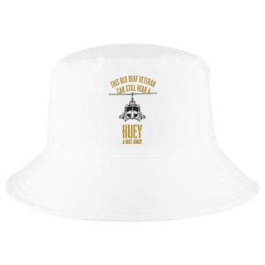 This Old Deaf Veteran Can Still Hear A Huey A Mile Away Cool Comfort Performance Bucket Hat