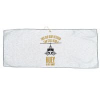 This Old Deaf Veteran Can Still Hear A Huey A Mile Away Large Microfiber Waffle Golf Towel