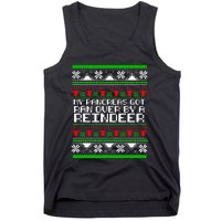 Type One Diabetes T1D My Pancreas Got Ran Over By A Reindeer Tank Top