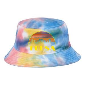 Tulsa Oklahoma Downtown Skyline Tie Dye Newport Bucket Hat