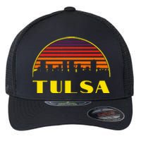 Tulsa Oklahoma Downtown Skyline Flexfit Unipanel Trucker Cap