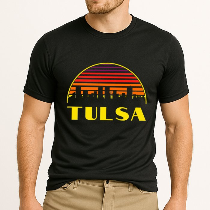 Tulsa Oklahoma Downtown Skyline Performance Shirt
