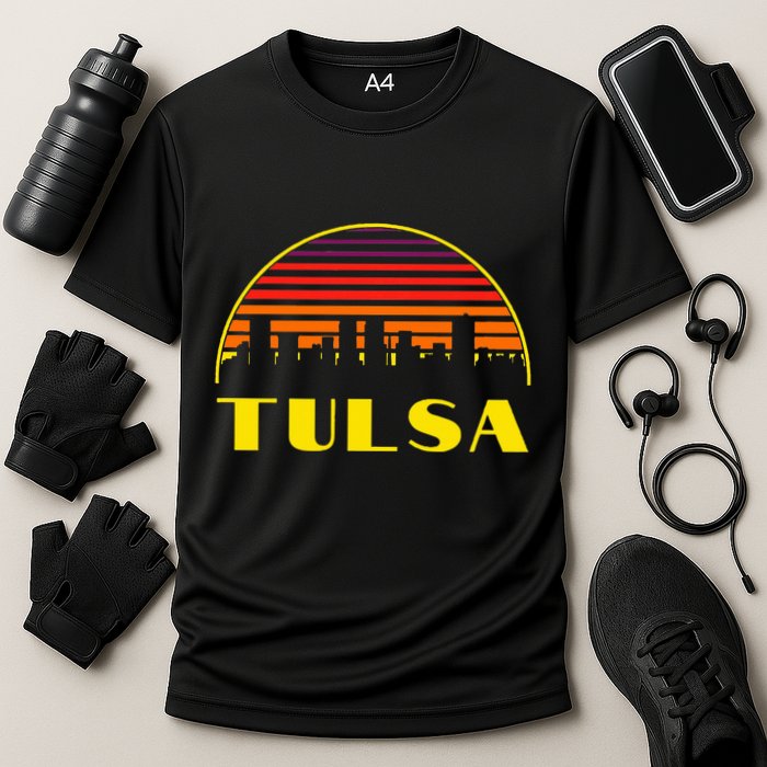 Tulsa Oklahoma Downtown Skyline Performance Shirt