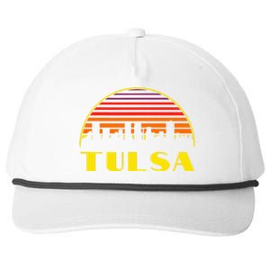 Tulsa Oklahoma Downtown Skyline Snapback Five-Panel Rope Hat