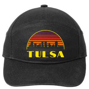 Tulsa Oklahoma Downtown Skyline 7-Panel Snapback Hat