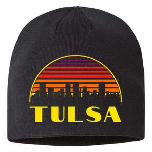 Tulsa Oklahoma Downtown Skyline Sustainable Beanie