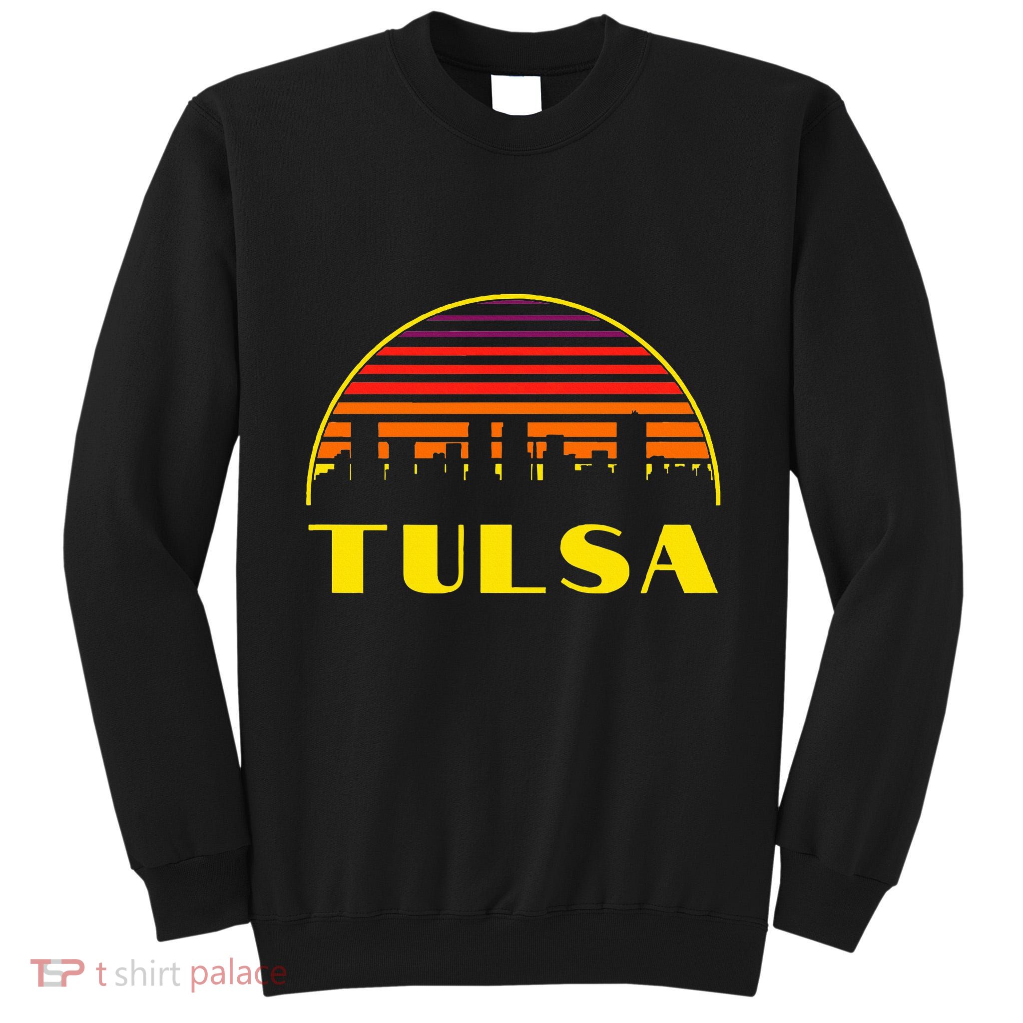 Tulsa Oklahoma Downtown Skyline Tall Sweatshirt