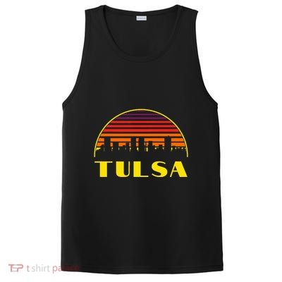 Tulsa Oklahoma Downtown Skyline PosiCharge Competitor Tank