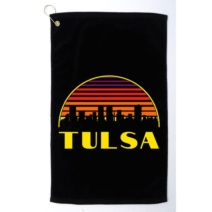 Tulsa Oklahoma Downtown Skyline Golf Towel