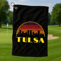 Tulsa Oklahoma Downtown Skyline Golf Towel