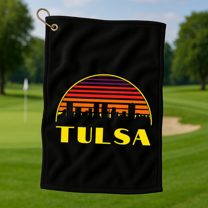 Tulsa Oklahoma Downtown Skyline Golf Towel