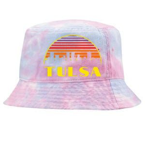 Tulsa Oklahoma Downtown Skyline Tie-Dyed Bucket Hat