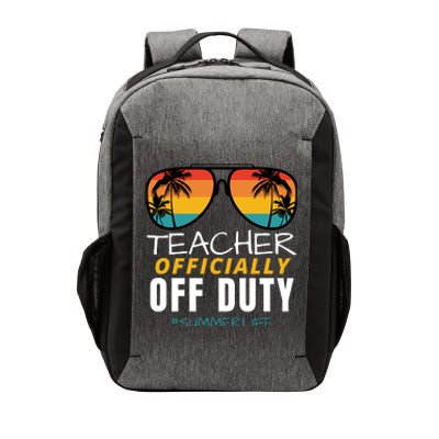 Teacher Off Duty, Last Day Of School, Funny Teacher Summer Vector Backpack