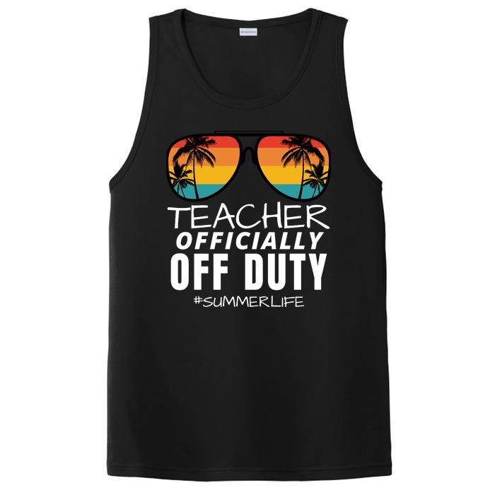 Teacher Off Duty, Funny Teacher Summer, Last Day Of School PosiCharge Competitor Tank