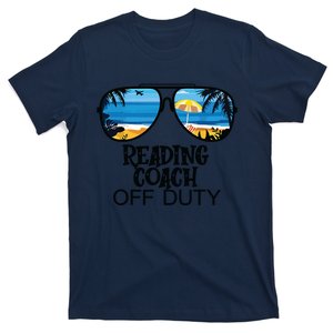 Teacher Off Duty Hello Summer Reading Coach Glasses Hawaii T-Shirt