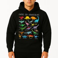 Types Of Dinosaurs Alphabet A-Z ABC Dino Identification Hoodie