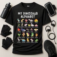 Types Of Dinosaurs Alphabet Dino Identification Performance Shirt
