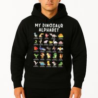 Types Of Dinosaurs Alphabet Dino Identification Hoodie